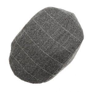 Men's Marled Plaid Newsboy Ivy Cap Charcoal Gray